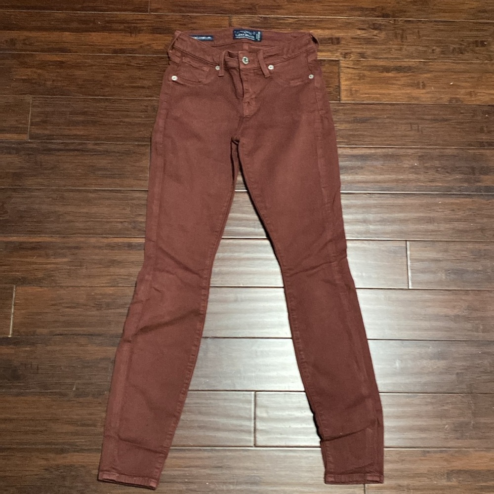 Vintage Lucky Brand Red Brooke Leggings Jeans Mid-Rise Skinny Women’s Size 00/24